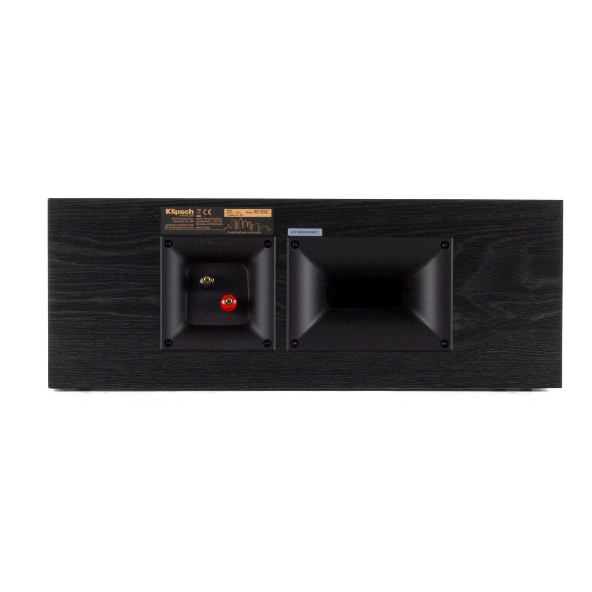 Klipsch RP-500C Altavoz de Canal Central, 2 Vías, Ebony,