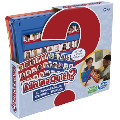 Hasbro Gaming Adivina Quién? - El Juego Original de adivinar el Personaje - Juego de Mesa para niños - Fácil de Montar, para 2 Jugadores, + 6 años
