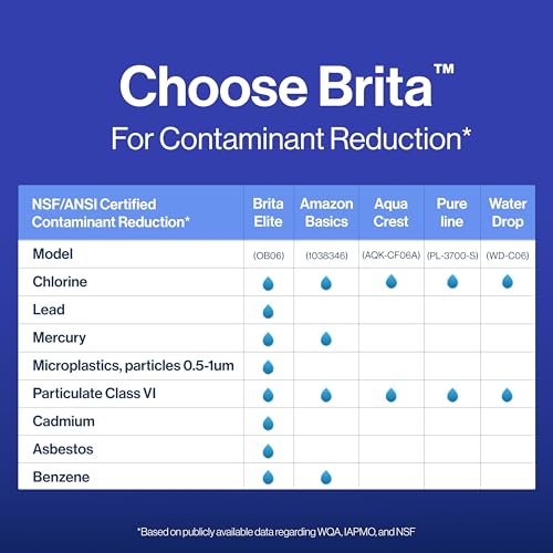 BRITA - Filtro de agua Longlast, filtros de repuesto de larga duración para jarras y dispensadores, reduce el plomo, sin BPA, 2 unidades