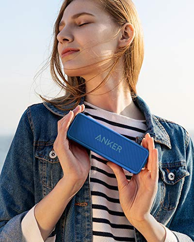 Soundcore Anker 2 Bocina Bluetooth Potente, batería de 24 Horas, protección contra el Agua IPX7, Graves enormes con Dos Controladores de Graves