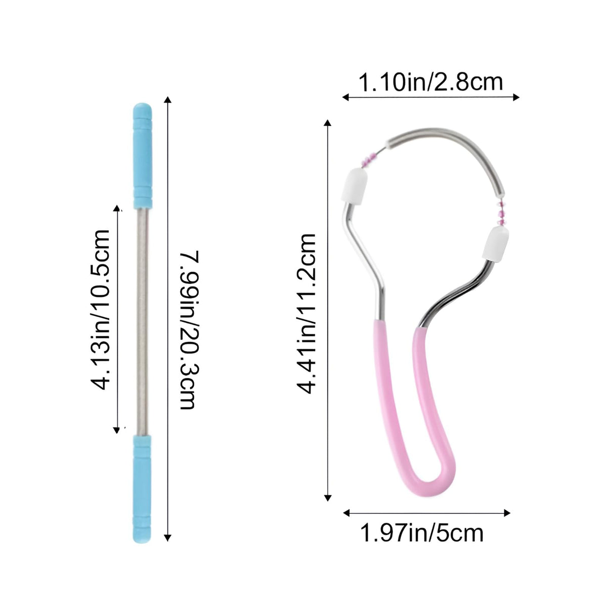 4 piezas depiladora manual con resorte para mujer