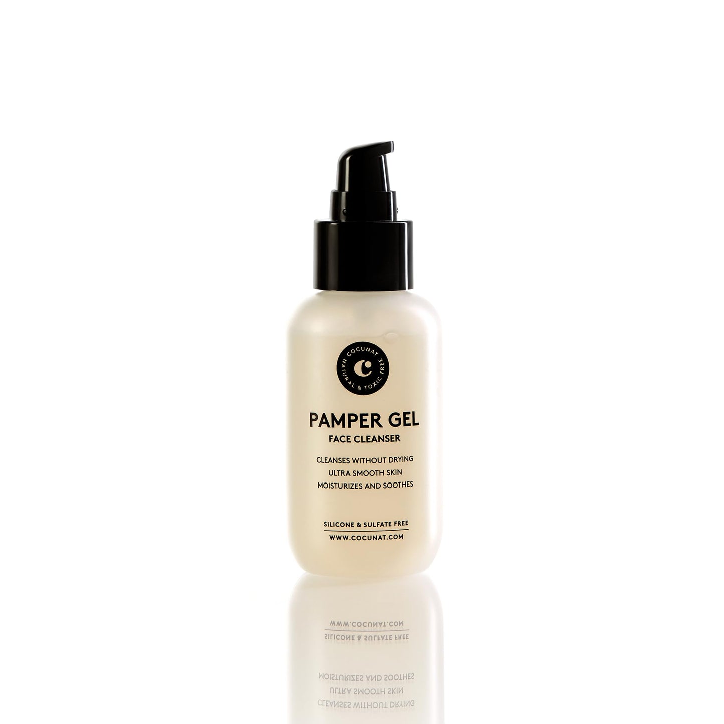 COCUNAT - Pamper Gel - Gel Limpiador Facial Diario - Limpia en Profundidad Sin Resecar - Doble Limpieza - Pieles Mixta Grasa o Sensible - Aloe Vera y Ácido Hialurónico - Sin Sulfatos - Antiedad - 100ml