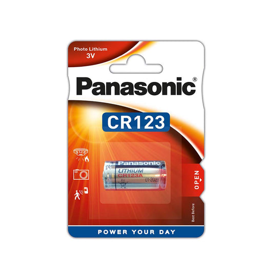 Batería de Litio Panasonic CR-123APA 3V no recargable