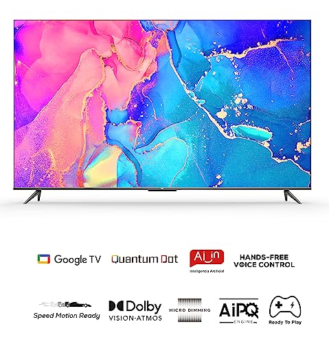 Smart TV TCL 55" UHD 4K QLED Google TV Compatible con Alexa