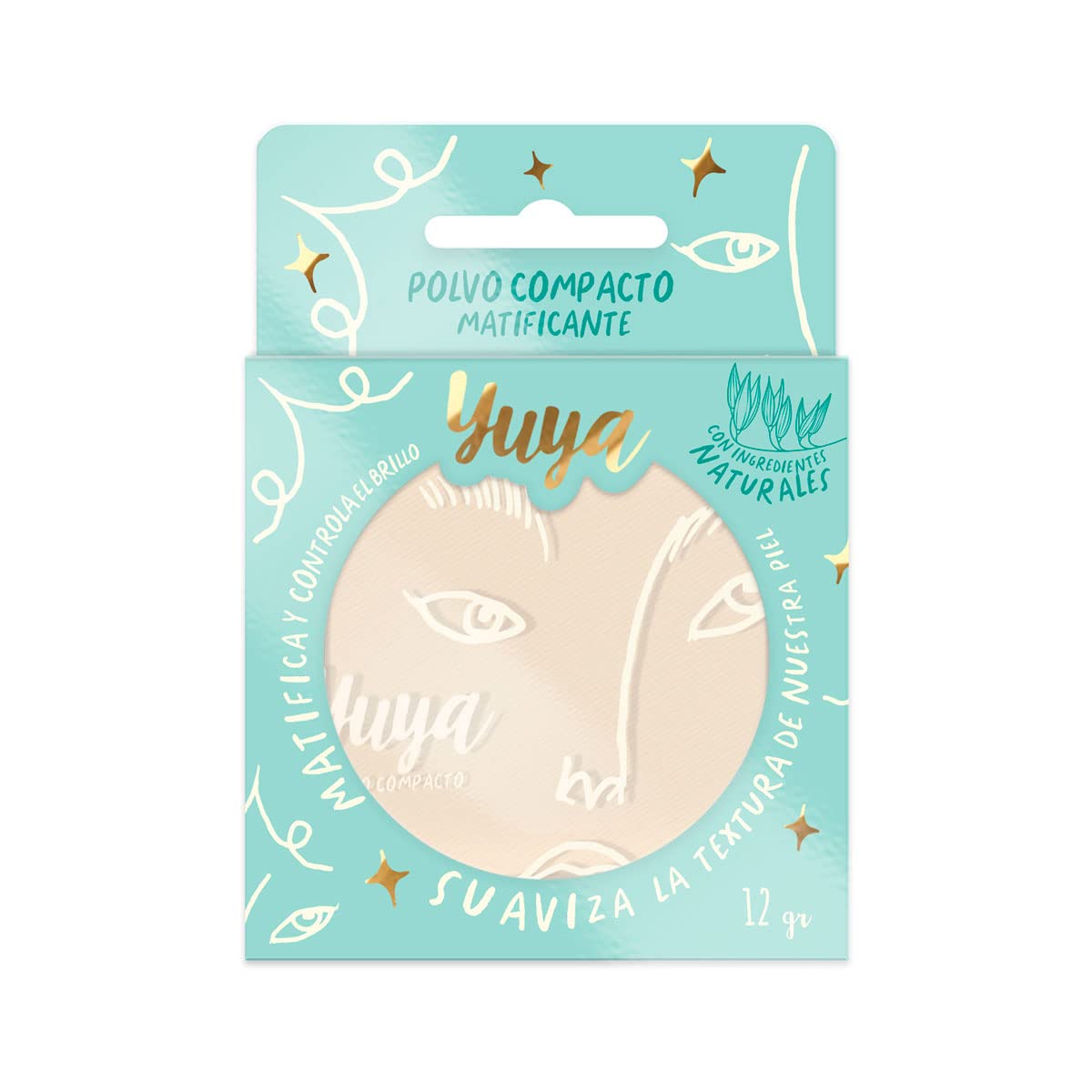 Yuya Polvo compacto matificante PC02, 12g…