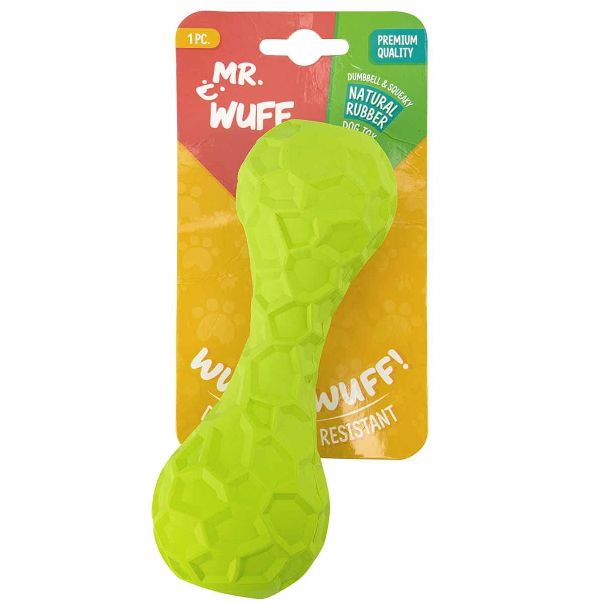 Juguete para Perro con Sonido al Morder, Diseño de Pesa, Super Resistente para Uso Rudo,