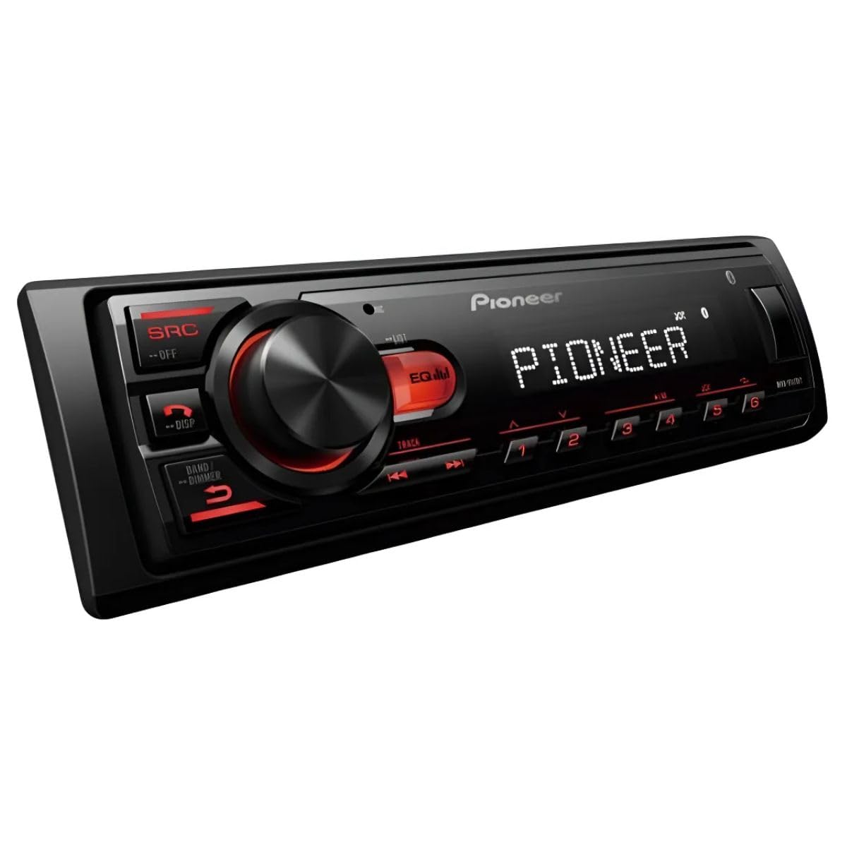 Autoestereo Pioneer, S/CD, Conectividad UBS y Bluetooth, Color Negro, Modelo MVH-S145BT