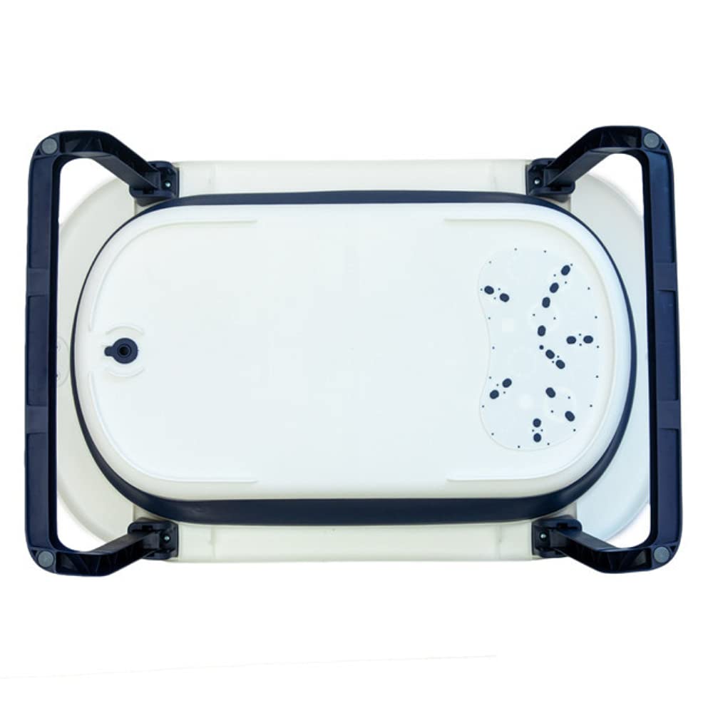 Bañera Plegable PAPU BABY Azul con Cojín para Bebés y Niños Pequeños