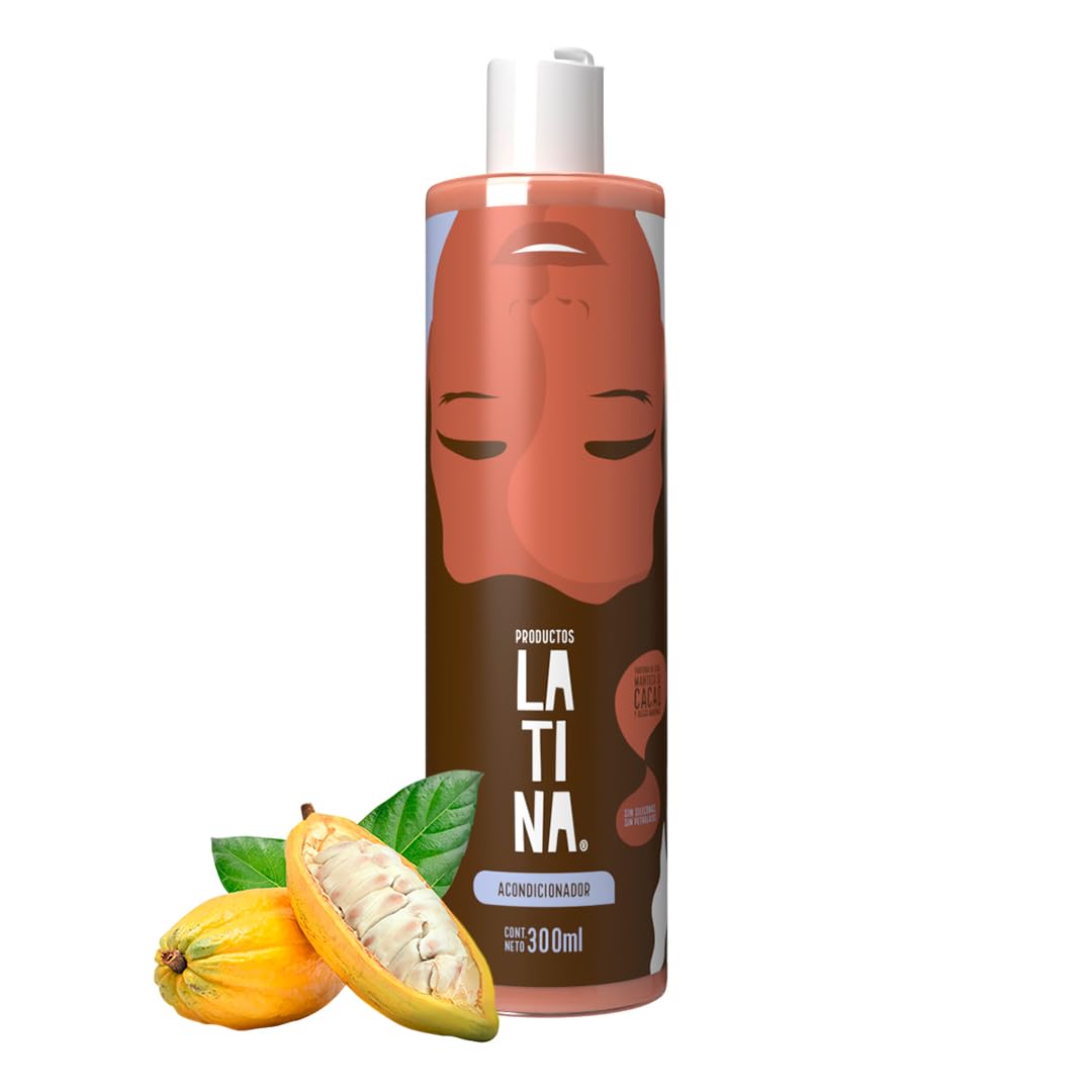 LATINA® | Acondicionador Nutri-Reparador | Acondicionador Cacao | Belleza Mujer - Tratamiento para Cabello Maltratado | 300ml