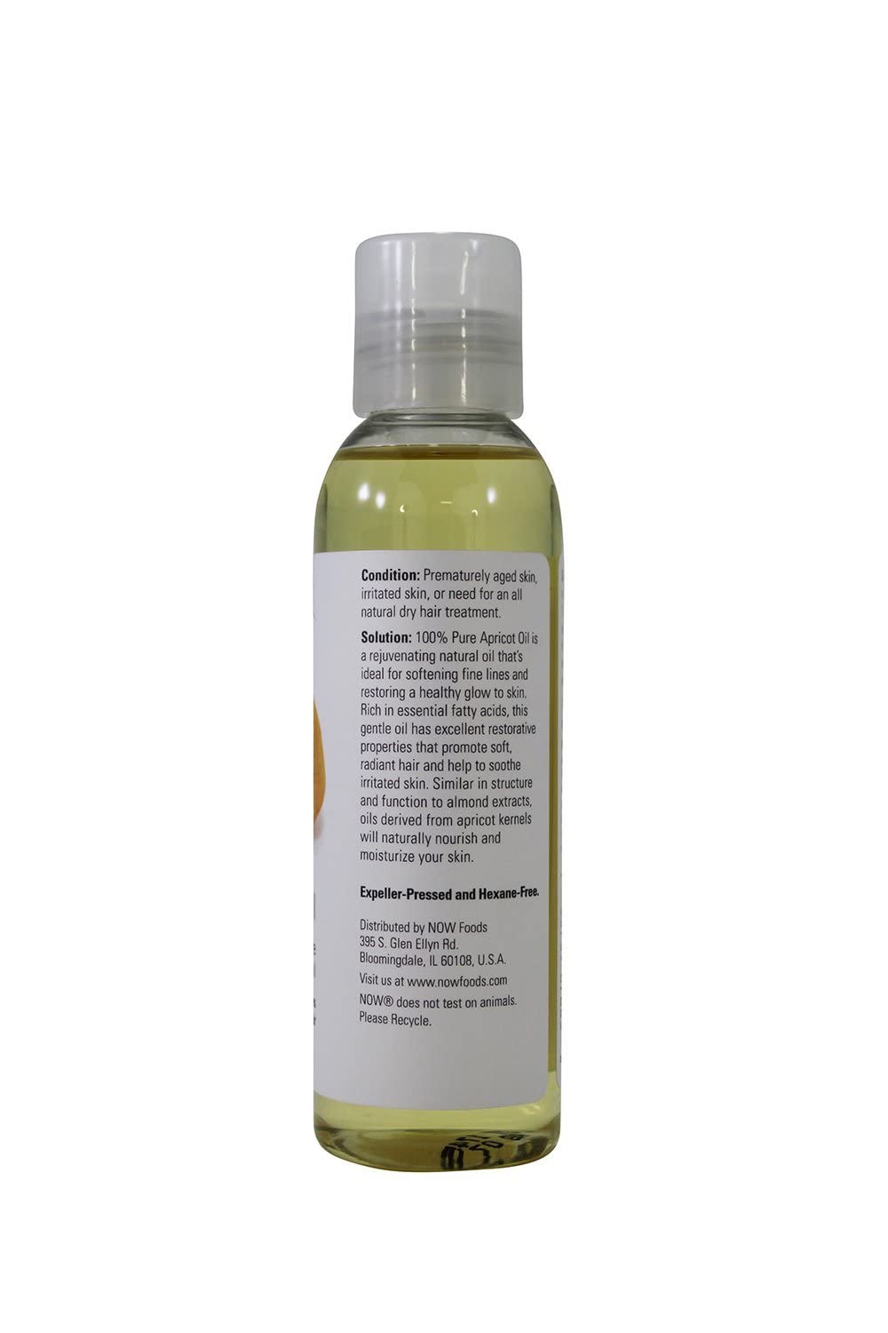 Now Foods | Apricot Oil, 4 Oz | Aceite de Albaricoque, 118 Ml