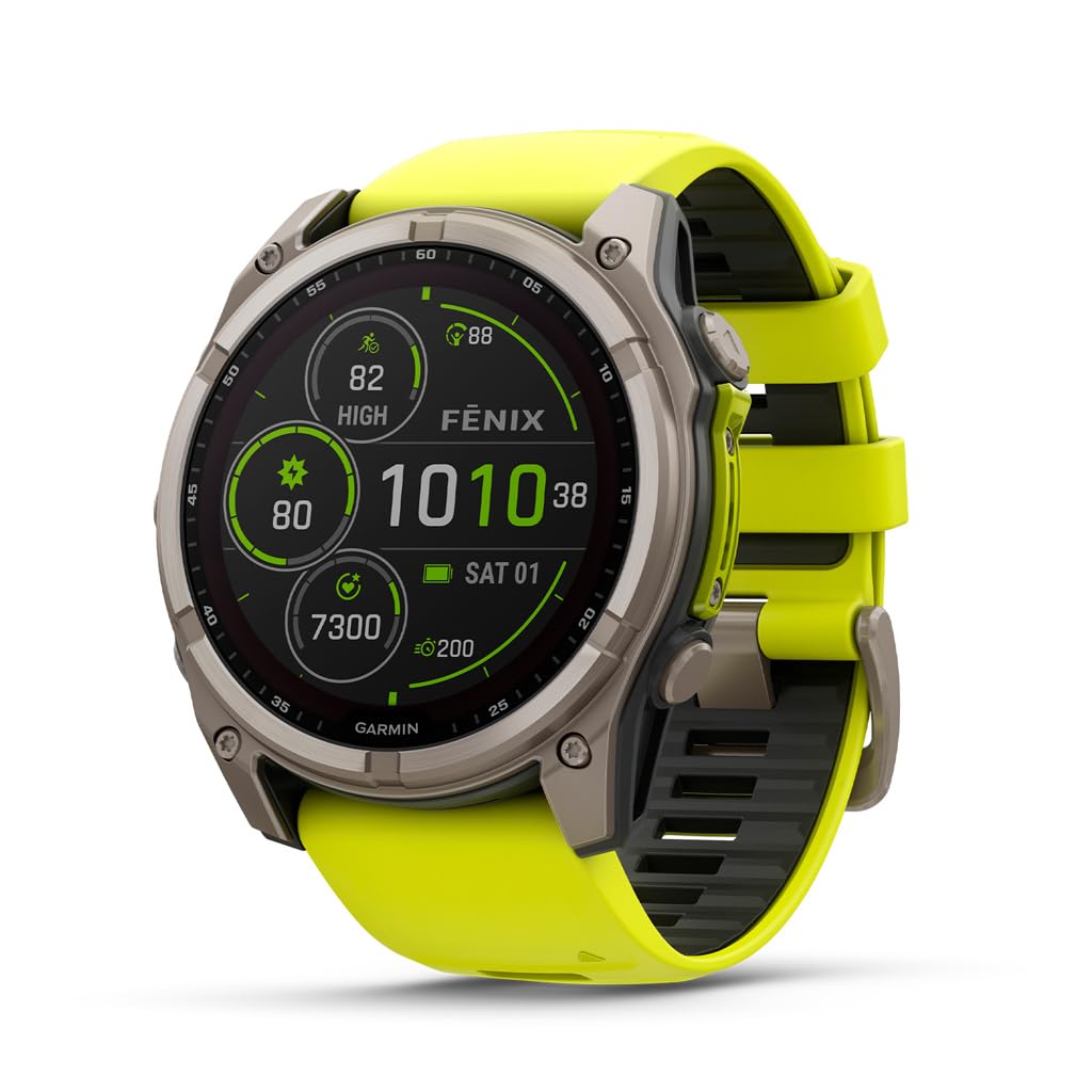 Reloj Garmin Fenix 8 Zafiro Solar 51 mm Grafito Amper Yellow