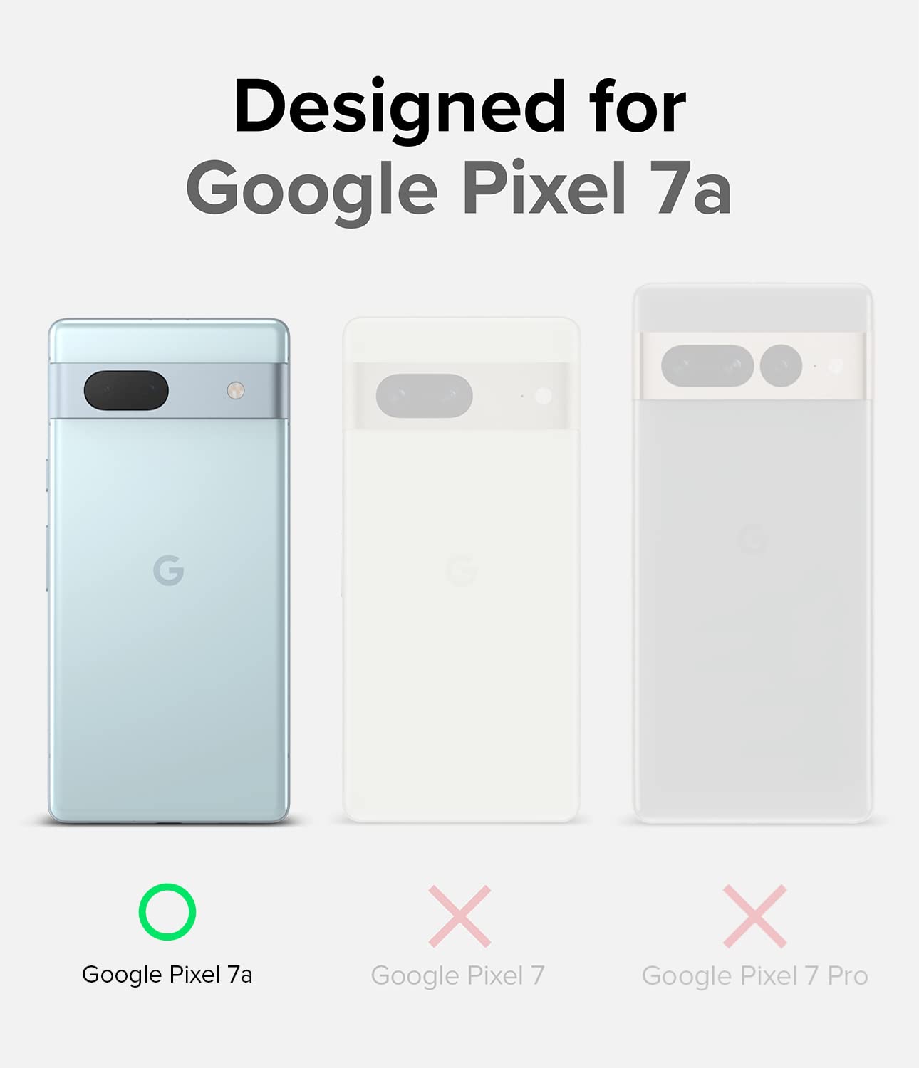 Funda Ringke Onyx Google Pixel 7a 5G Negro Antideslizante con Protección Adicional