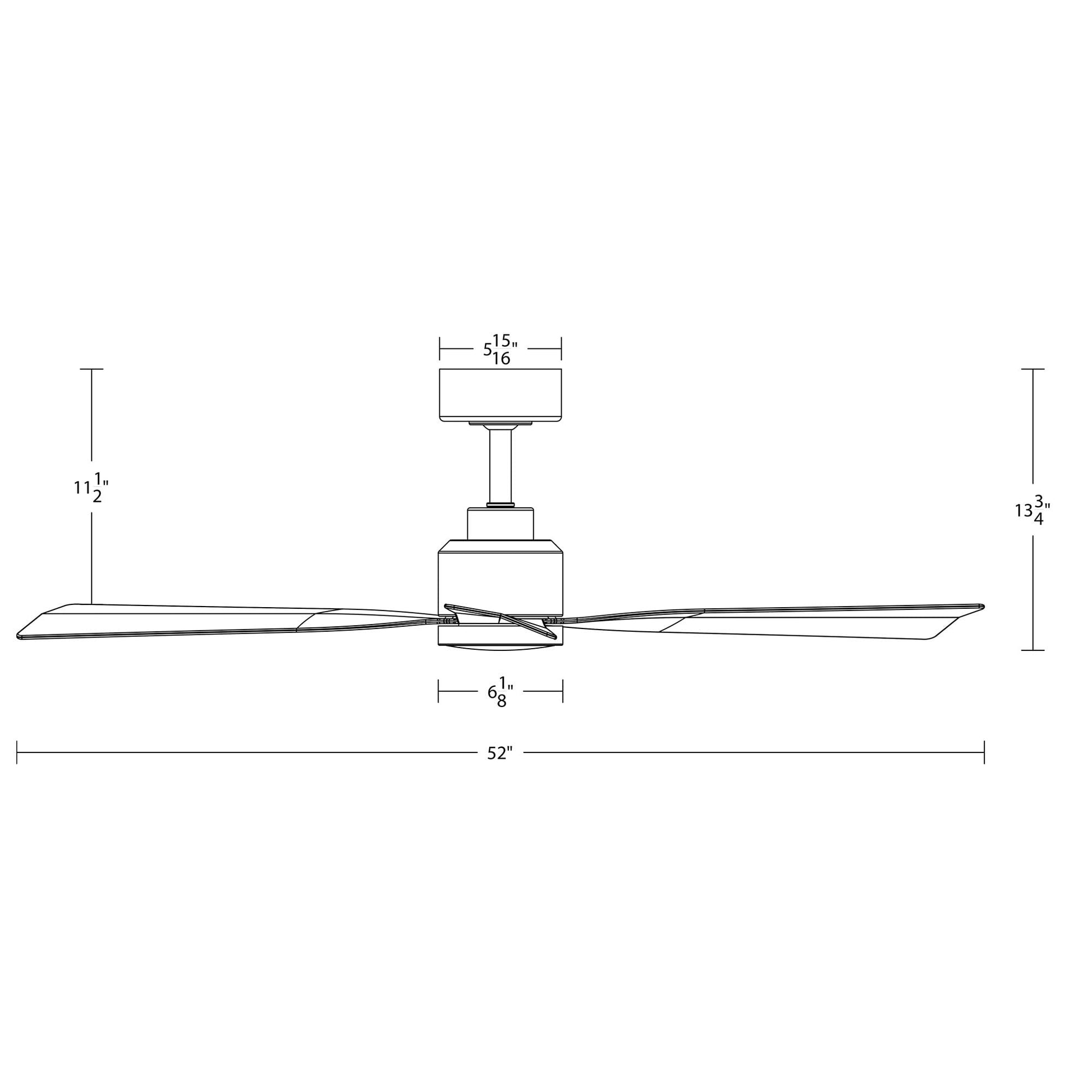 Ventilador de Techo Inteligente WAC Smart Fans Blanco Mate con Control Remoto para Interiores y Exteriores