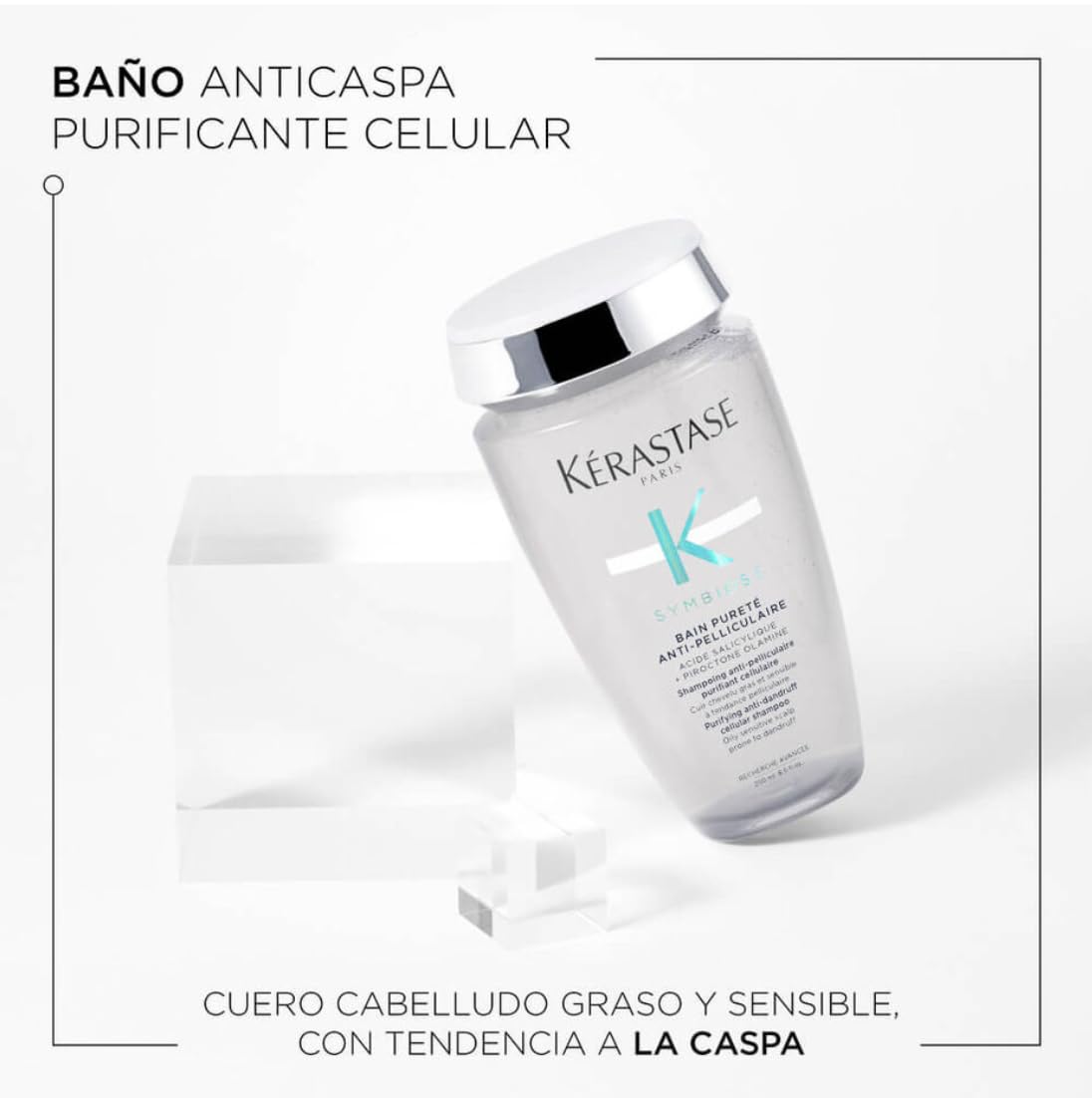 KERASTASE Resistance Kit Tratamiento Para Prevenir la Caspa en el Cabello Shampoo Bain Purete Anti Pelliculaire (250 Ml) + Acondicionador Fondant Apaisant Essentiel (200 Ml) + Mascarilla Revitalisant Essentiel (200 Ml) y Serum Cellulaire Nuit Anti-Pellicu