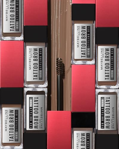 Maybelline Estilizador de cejas en gel de facil aplicación, Tattoo 3D tono Medium, 21g