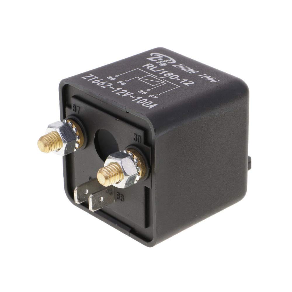 Relé de Coche Esupport Azul 12V 100A Tarea Pesada SPST 4 Pines RL180