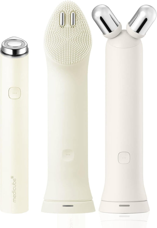 Dispositivo Facial mini Booster Pro Plus medicube Blanco 3 en 1 Coreano para Mujer