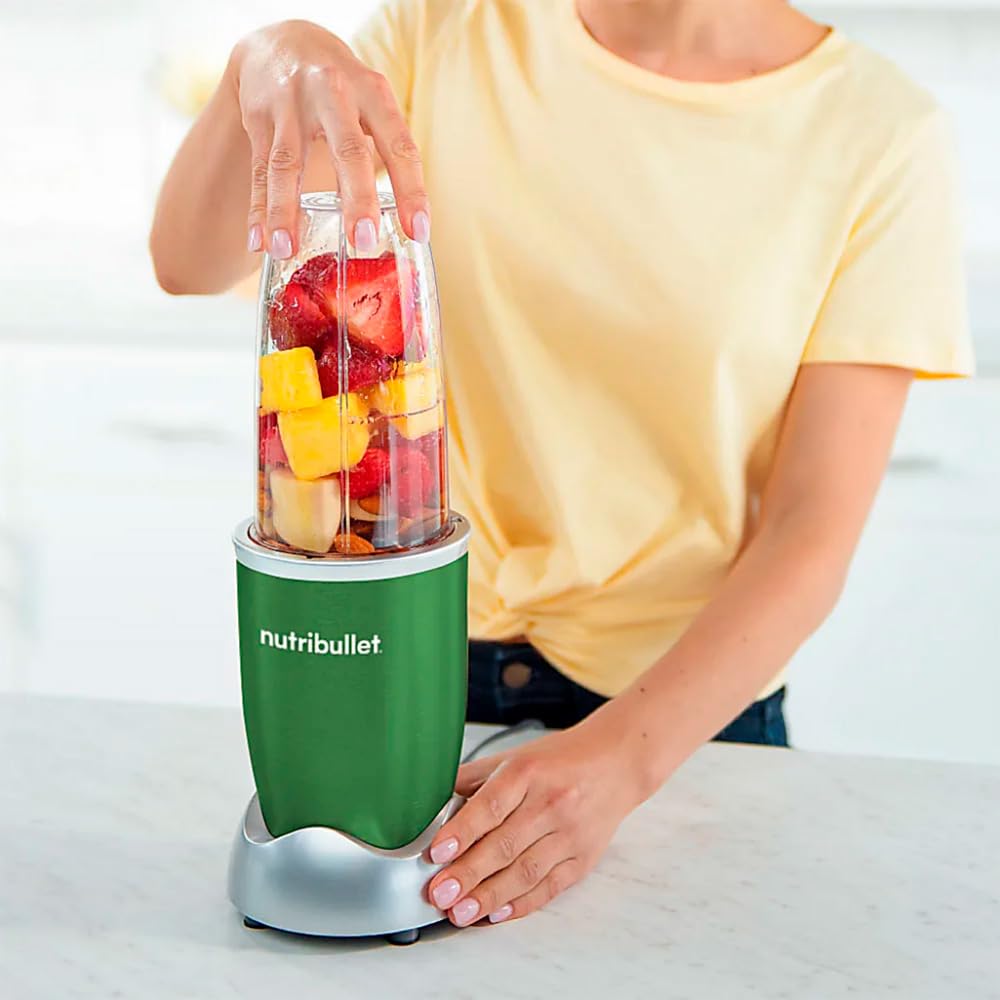 Nutribullet Licuadora Electrica, Picadora Pro 900 Watts 32Oz Mod. RNB9-0401 pagne RENOVADA (Verde)