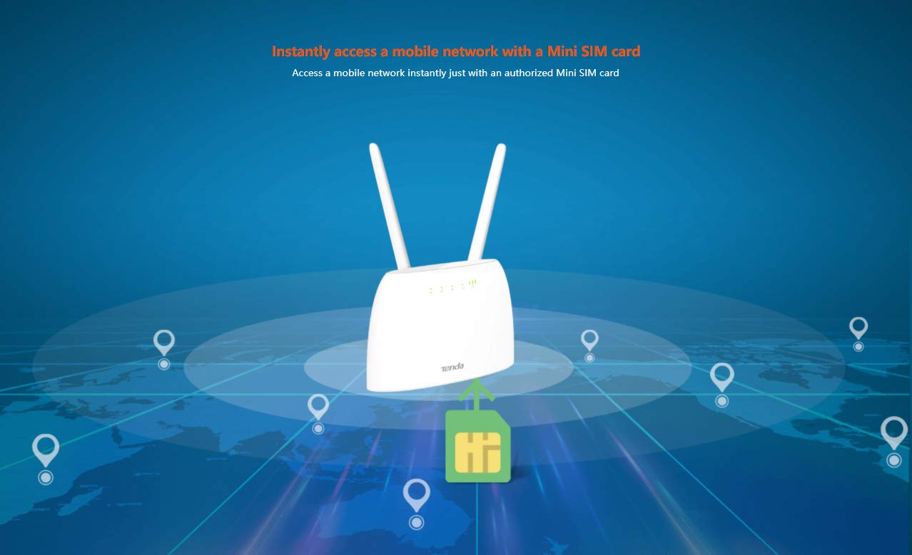 Router Wi-Fi 4G 300 Mbps Tenda Blanco con Ranura para SIM y Servicio de Voz