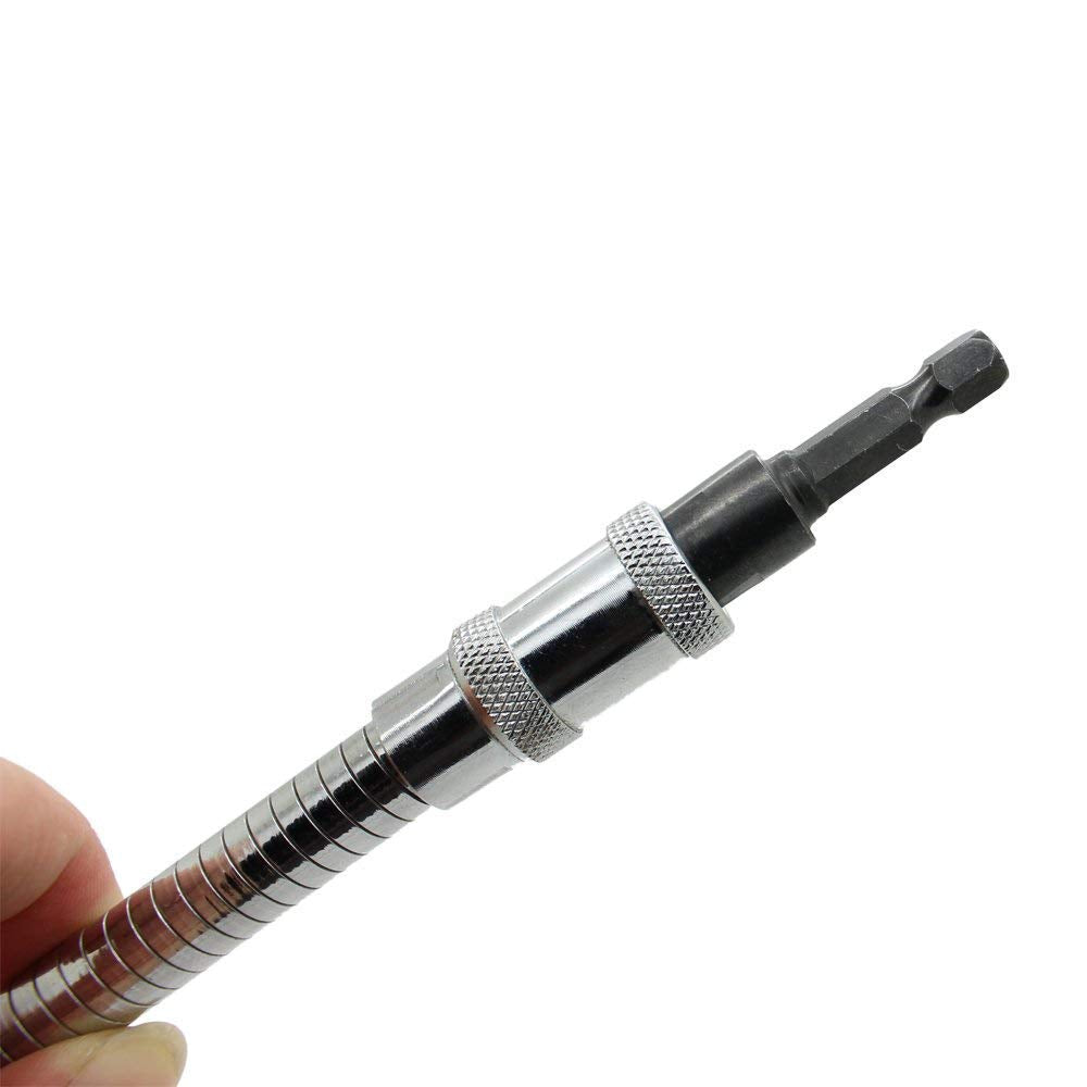 AUTOTOOLHOME Hex Flexible Flex Shaft Quick Change Magnetic Screwdriver Extension Angle Driver Adapter by autotoolhome