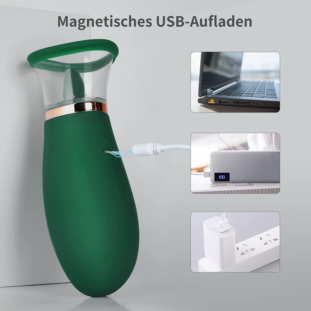 BFEELBDSM - Vibrador de succión para el clítoris, 3 chupando 9 modos de lamer, pezones, chupador de clítoris para orgasmo rápido, vibradores de lengua, juguetes para adultos para mujeres, parejas,