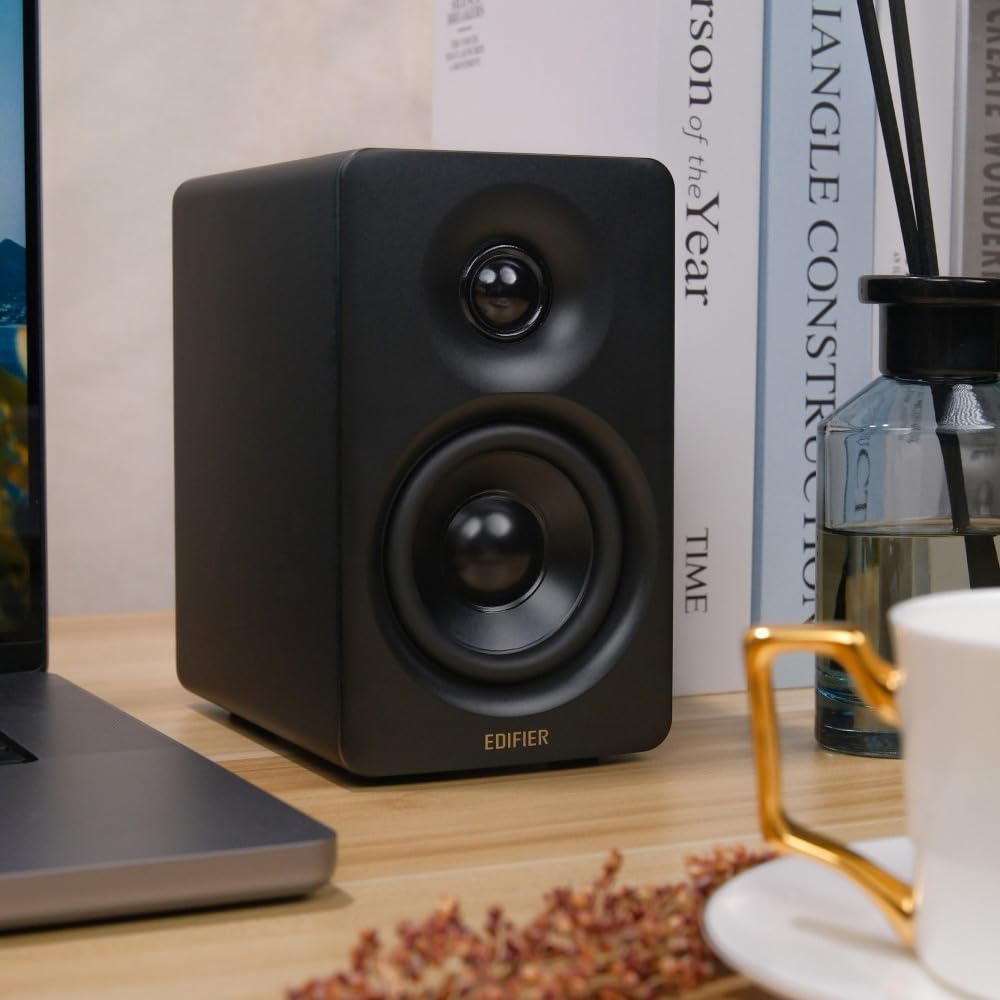 Edifier M60 - Altavoz multimedia Bluetooth 5.3, 66 W RMS, audio de alta resolución y audio inalámbrico de alta resolución, LDAC, bajo medio de 3 pulgadas y altavoz de agudos de 1 pulgada, entradas