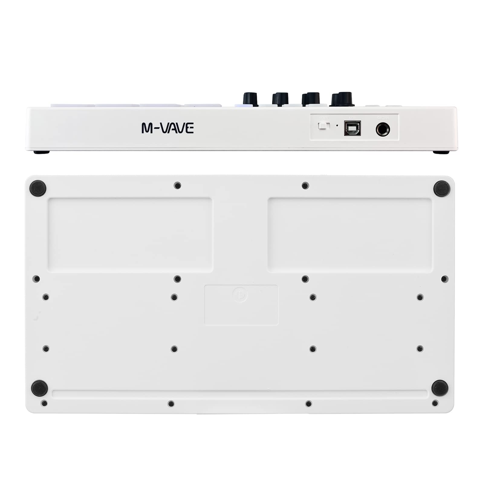 Laurio Teclado de Control Midi de 25 Teclas Mini Teclado USB portátil Controlador Midi con 25 Teclas sensibles a la Velocidad 8 Almohadillas retroiluminadas RGB 8 perillas