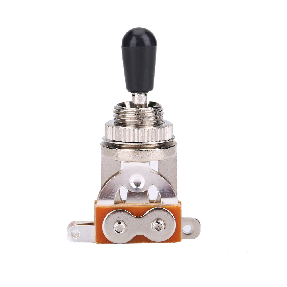 Interruptor de 3 vías, 1 interruptor de palanca de metal de 3 vías para guitarra eléctrica LP (plateado)