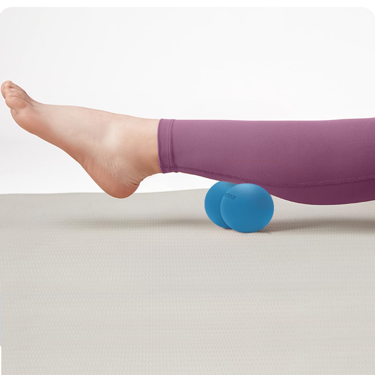 ANVICTOX Pelota De Masaje Maní, Bola Doble Lacrosse Para Cuello Y Espalda, Pelota Masajeador De Liberación Miofascial De Densidad Media Para Masaje De Tejido Profundo Nudos Musculares Terapi
