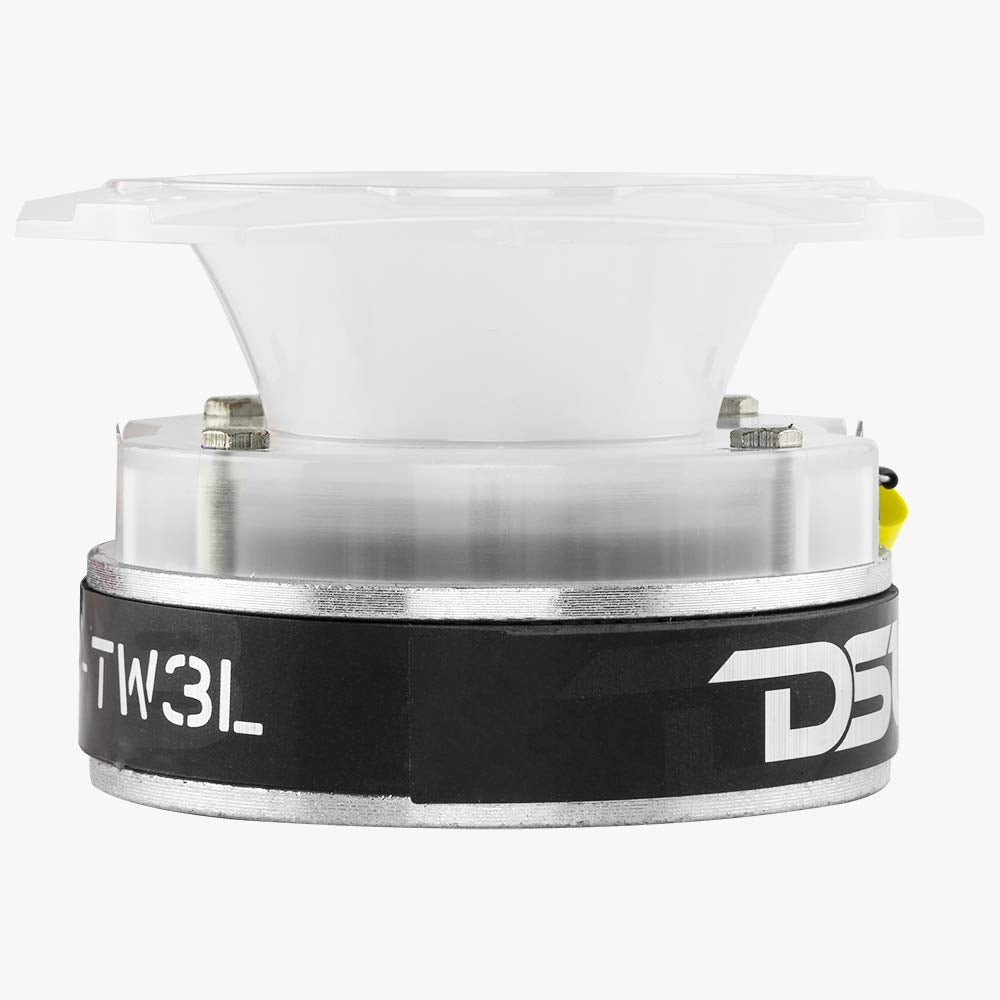 DS18 PRO-TW3L RGB Alluminum Super Bullet altavoz de agudos y Bullet- Bobina de voz de 1.5 pulgadas, cuerpo de policarbonato y bala, 500 W máximo, 250 W RMS, 4 ohmios, cruce integrado - Los tweeters