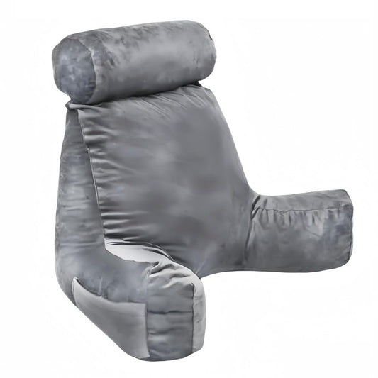 Almohada de Respaldo MIYIHA Azul con Reposabrazos Ideales para Leer y Descansar