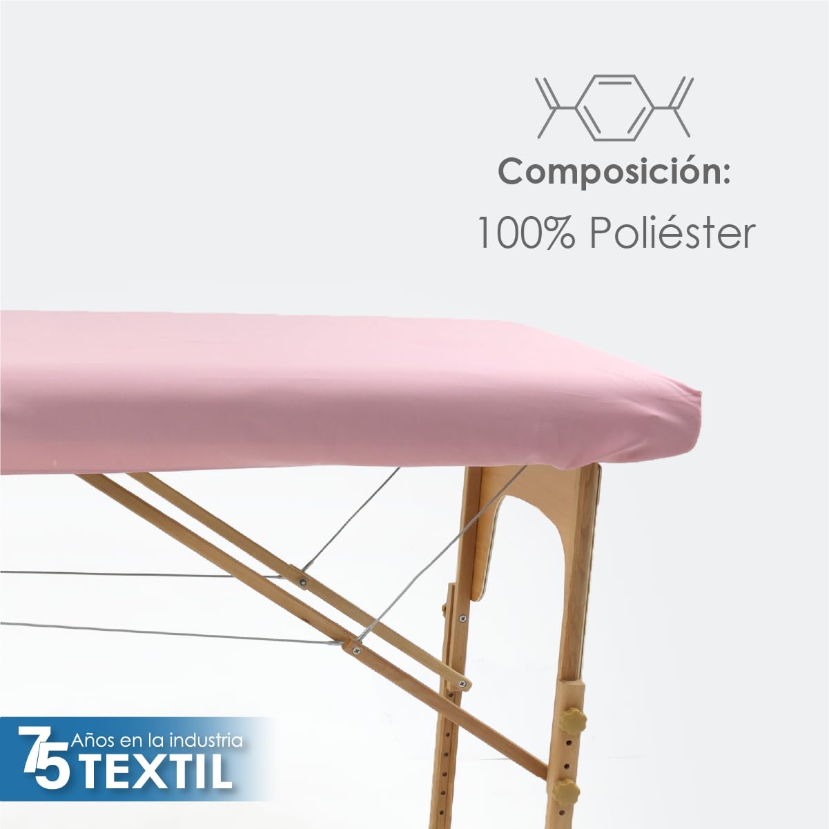 La Nueva Perla Juego Sabana Camilla Masaje Spa Exploracion Microfibra Color (Palo de Rosa, 1 Juego (2 Piezas))