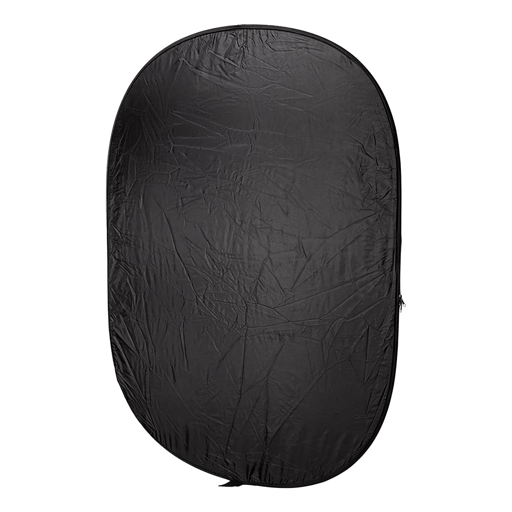 Fotodiox Pro 40x60" 5-in-1 Collapsible Oval Reflector, Silver/Gold/Black/White/Diffuser