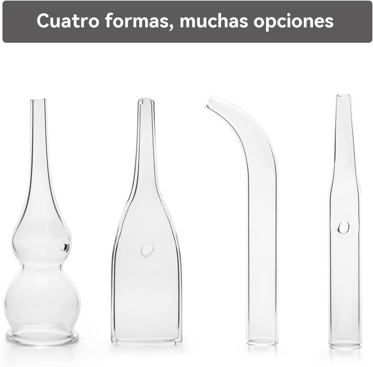 Herramientas de limpieza de cara Blackhead Remover Round Tube Flat Tube Gourd Tube Accessories For Blackhead Removal Device Elitzia ETGT3