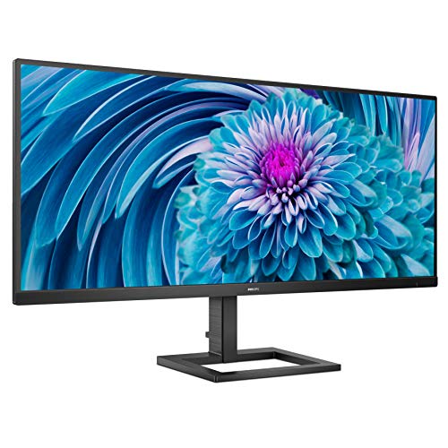PHILIPS 343E2E Monitor de 34" 2560 x 1080 (IPS Ultra Wide) sRGB, 1 ms (MPRT), Mega Infinity DCR, MultiView, USB-C, AMD FreeSync.