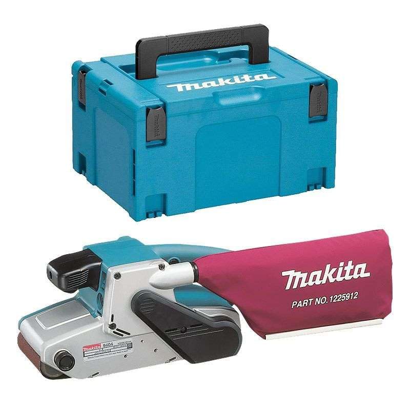 Makita 9404 Lijadora de Banda, V.V. 210-440 M/Min, 1.010W, 4" X 24"