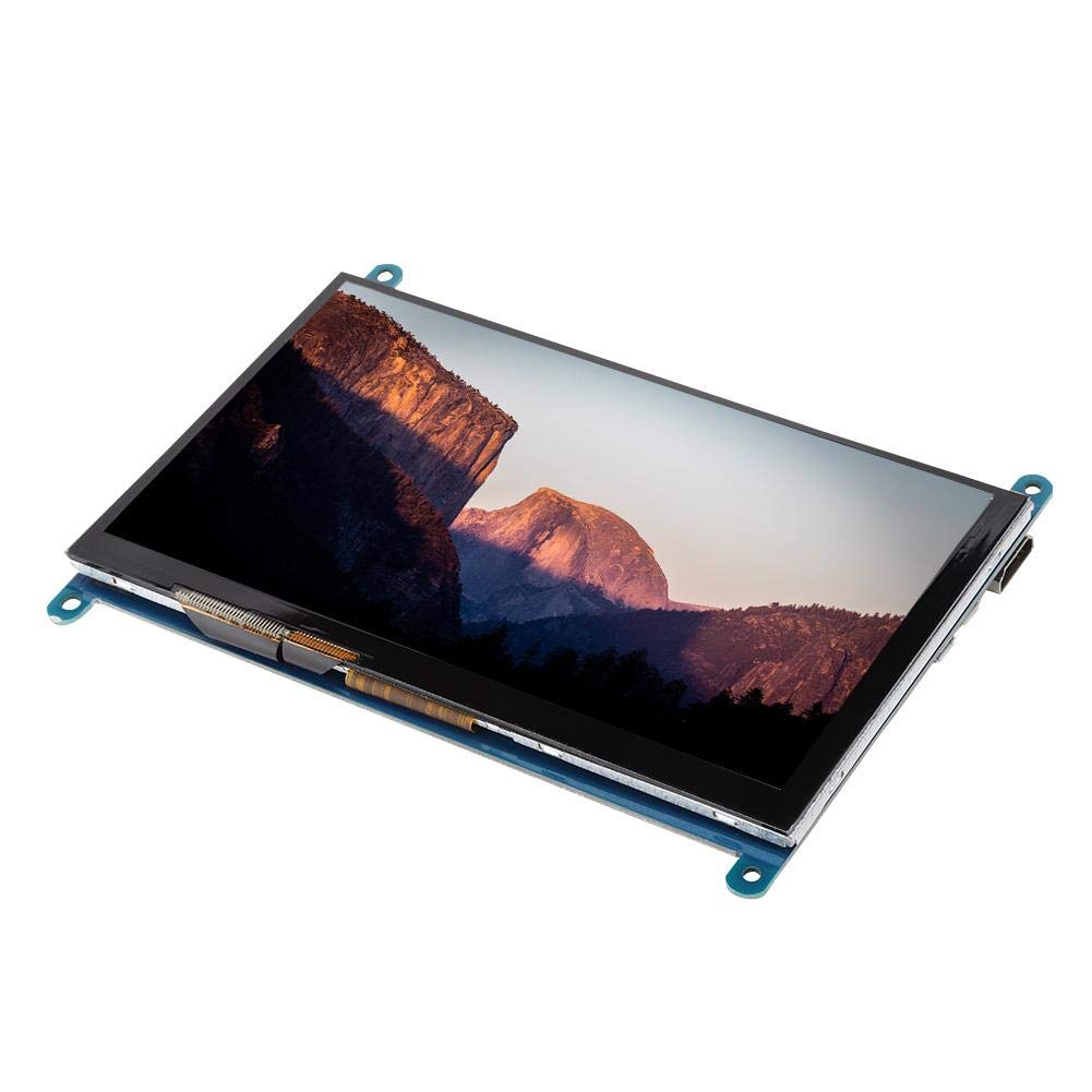Lazmin Pantalla táctil LCD, Pantalla de 7 Pulgadas HDMI 1024x600 Ultra HD para 3