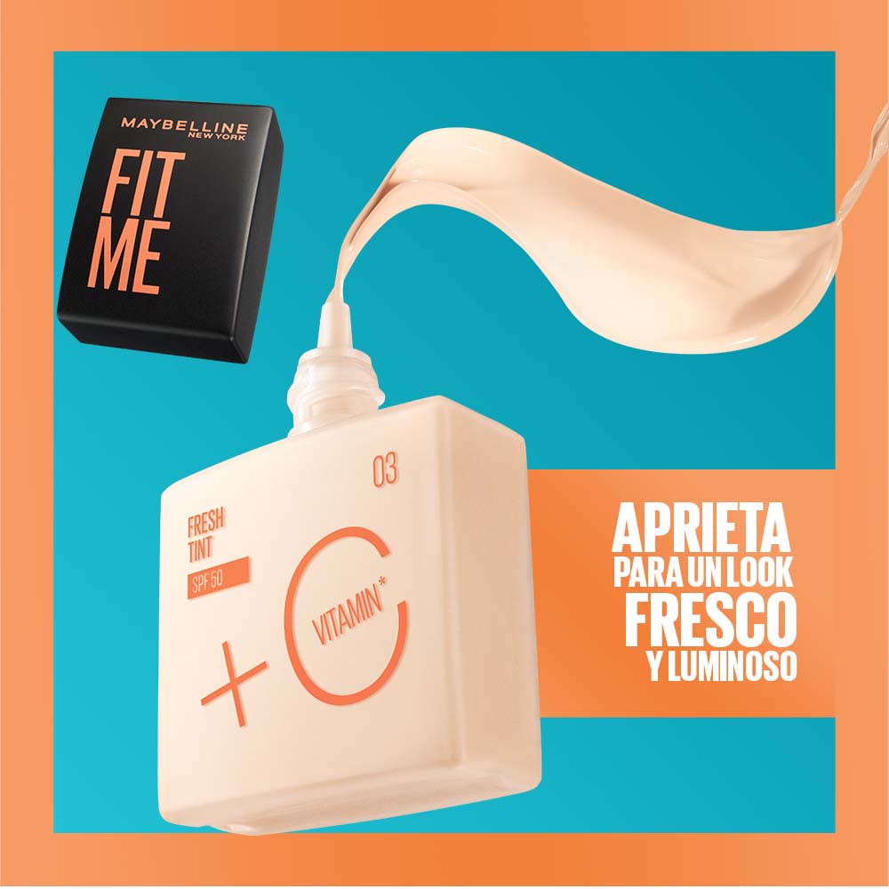 Base de maquillaje Fit Me Fresh Tint, 07 Maybelline NY