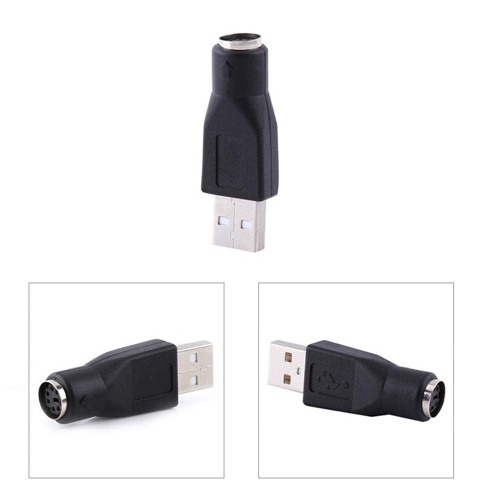 Adaptador USB 2.0 Diydeg Verde Macho a PS/2 Hembra para PC Teclado y Ratón