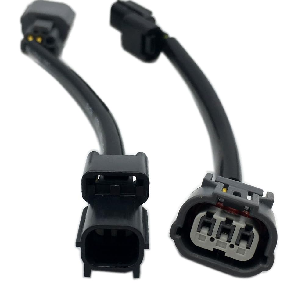Adaptadores LED DRL LIZAPUS Blancos Compatibles con Honda Accord 2013-2015 4cyl con Conector de Haz Alto