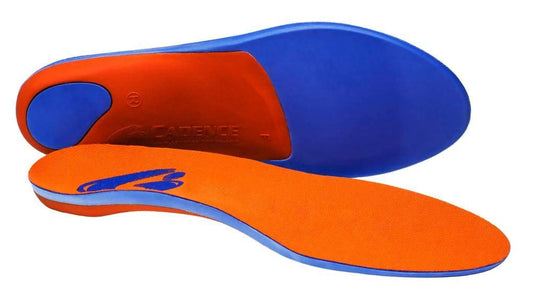 Cadence Insoles Orthotic Shoe Insoles ((D) MEN 6.5-7.5 WOMEN 7.5-8.5, Orange) by Cadence