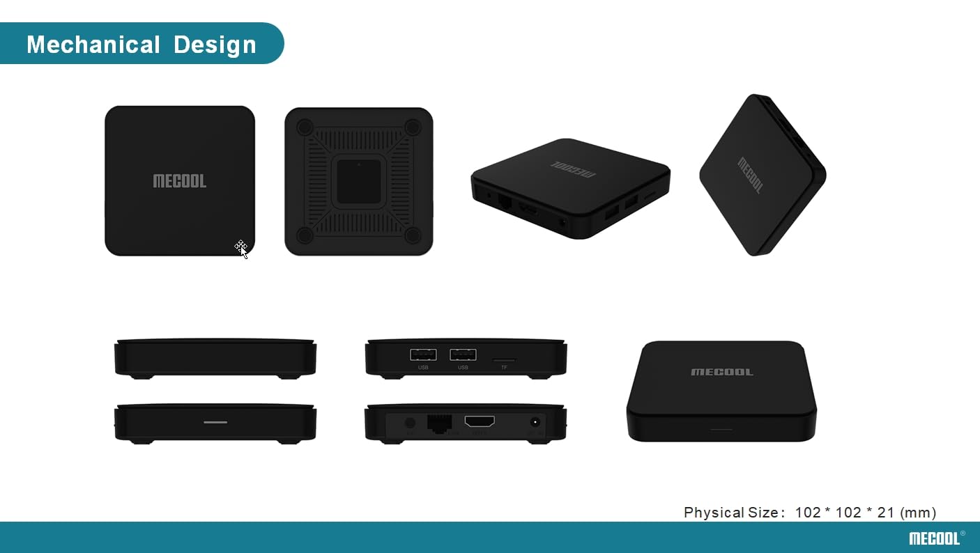 X88 KM7 Android 11.0 TV Box Certificate ATV 32GB Quad Core Amlogic S905Y4 WiFi 2.4G/5.8Ghz BT5.1 4K Bluetooth Control de Voz Reproductor casero Inteligente