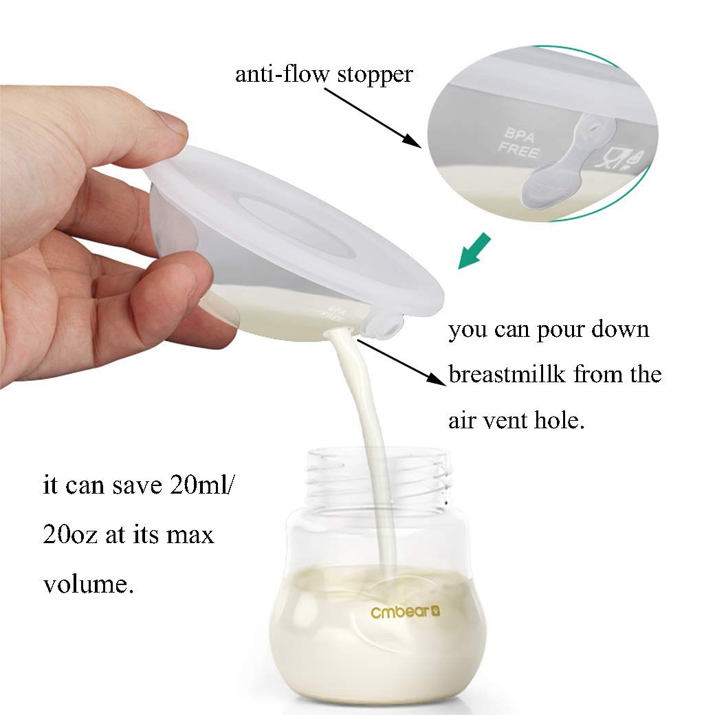 Upgrade Version Breast Shells Nipple Shield with Anti-Flow Stopper Therapy Comfort for Sore Leaking Breast aFeeding Nursing Mother BPA Free Food Grade Silicon Breastmilk Saving (1 box of 2 shells)