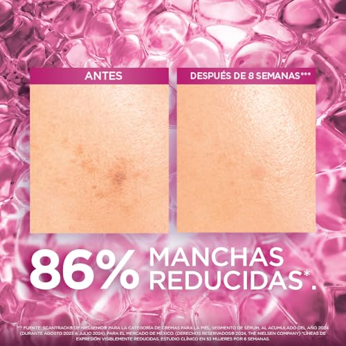 L'Oréal Paris Sérum Anti-manchas Glycolic Bright con Ácido Glicólico y Niacinamida todo tipo de manchas, 30ml