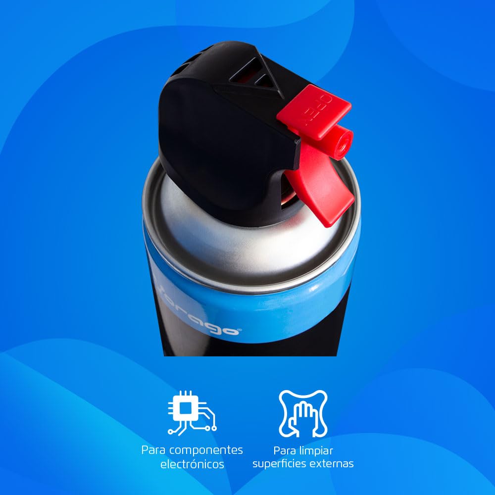 Aire Comprimido Vorago CLN-300 660 ml Removedor de Polvo para Limpieza de Componentes