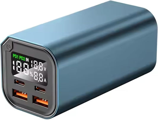 Klid Home Power Bank 30000mAh Carga Rápida 100W – Batería Portátil USB-C para Laptop y Celular, con 4 Puertos, Pantalla LED y Linterna – Cargador Power Bank Compatible con iPhone, Android y Tablet