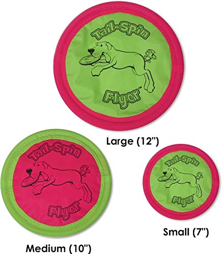 Booda Chuckit! Petmate Tail-Spin Flyer Flotante para Perro, Multi, 10 Pulgadas