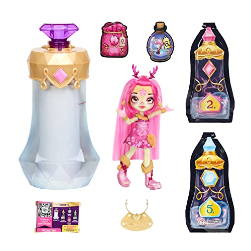 Magic Mixies Pixlings Derlee la Cierva Doll Single Pack Rosa Muñeca Sopresa para Niñas Unboxing Increíble Temporada 1 Original de Bandai
