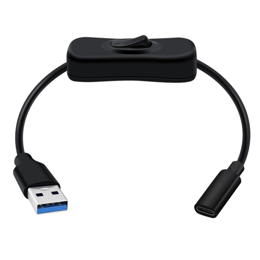 Cable Adaptador USB 3.0 HuaLiSiJi Negro con Interruptor para Teléfonos y Dispositivos