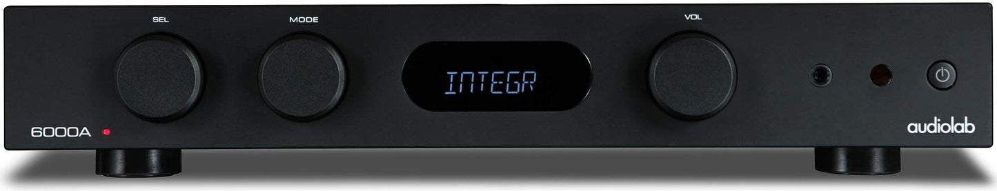 Audiolab 6000A amplificador estéreo integrado de 100 vatios/Bluetooth DAC - Negro